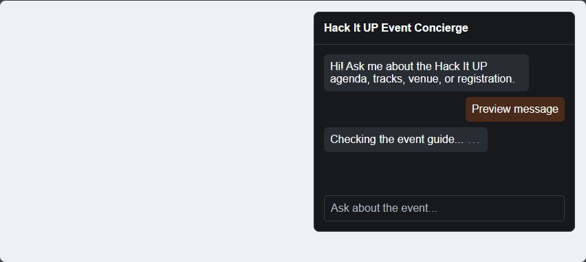 Selected Chat Trigger template in the live appearance preview